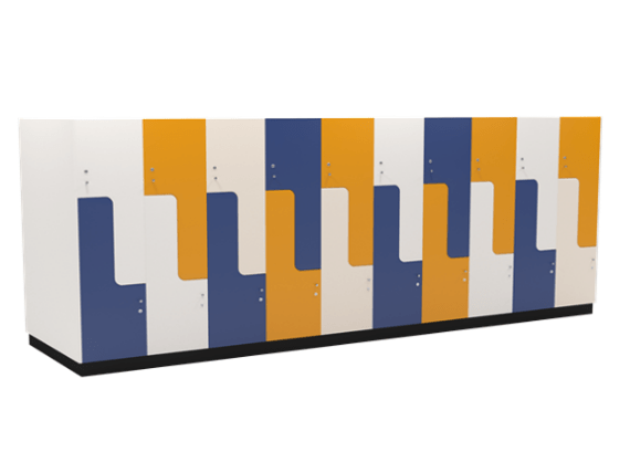 Custom Pandora lockers with benching (4)