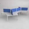 Tangent 120′ Degree 3 Person Workstation - office furniture