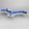Tangent 120′ Degree 3 Person Workstation - office furniture