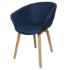 Arn Tub with Timber Loop Legs (Fully Upholstered) 2 arn chair upholstered blue side wood base - Office Furniture Arn Tub with Timber Loop Legs (Fully Upholstered) - office furniture