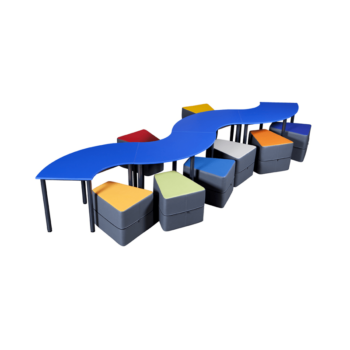 Quadrant Student Table Zig Zag - office furniture