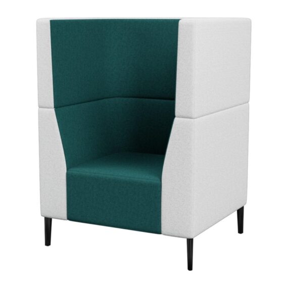 Haven Tall Both Arms 1Seater Metal Feet 800×800