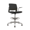 ARM STOOL SNOUT CASTOR WHITE + GREY/BLACK SEATPAD 1 ARM STOOL SNOUT CASTOR WHITE GREYBLACK SEATPAD - Office Furniture ARM STOOL SNOUT CASTOR WHITE + GREY/BLACK SEATPAD - office furniture