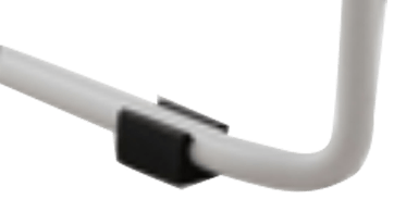 STOOL SNOUT 760 WHITE GREY SEATPAD base